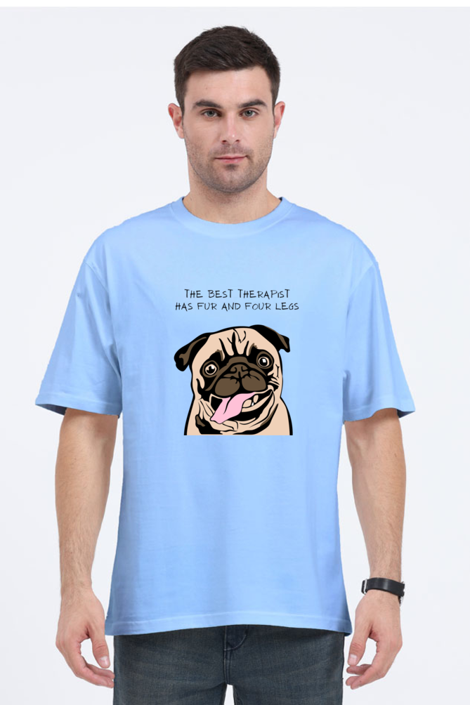 Unisex Oversized Classic T-Shirt - Therapist Pug Dog